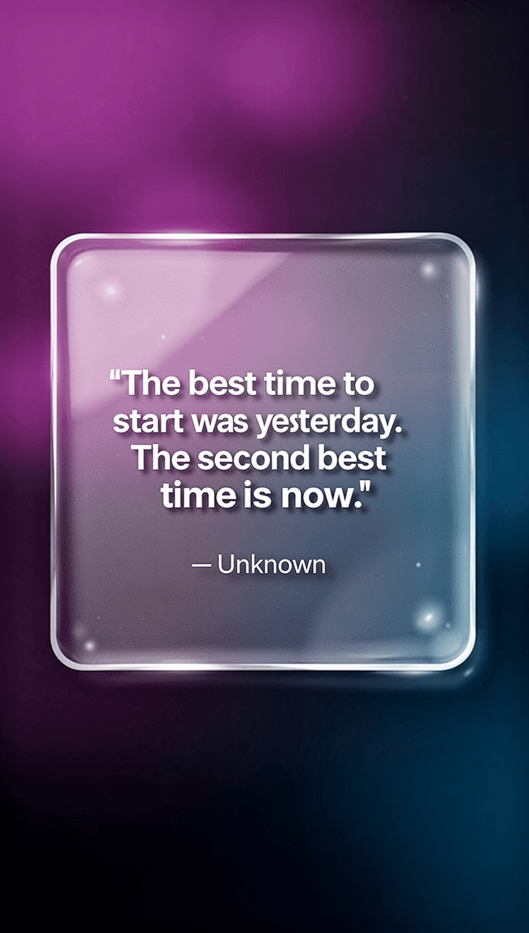 Glassmorphism Quote Card